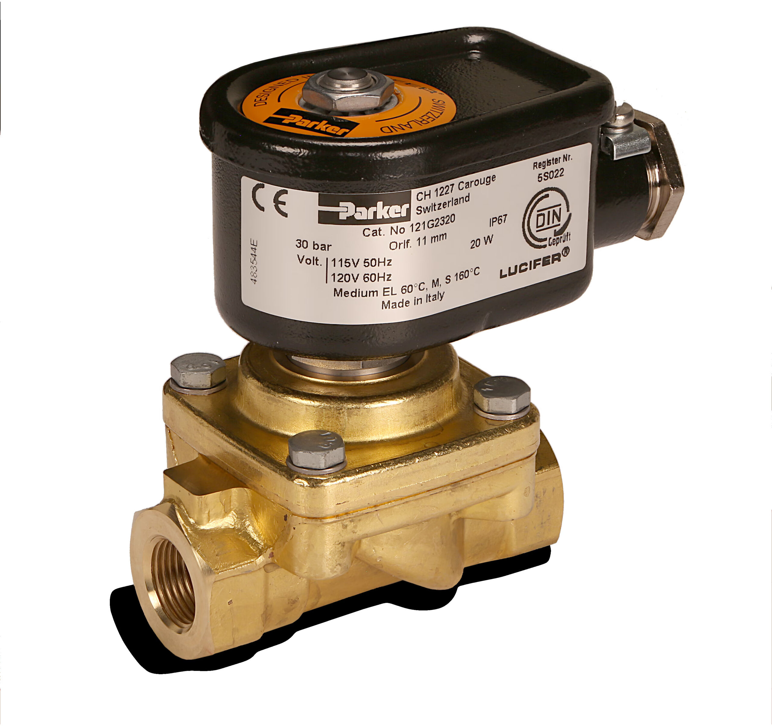 Ventile electromagnetice pentru combustibil lichid marca PARKER LUCIFER seria G